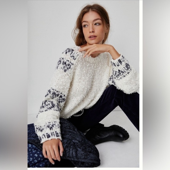 Anthropologie Pilcro Petra Feathered Sweater in size Medium. - Picture 3 of 11